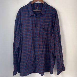 Dickies Longsleeve Button Down Relaxed Fit Mens Size 3XL